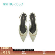 2021 new product pointed toe thick heel temperament women's fashion sandals TA21312-11
