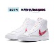 NIKE 耐克 Blazer Mid Vntg 77 开拓者涂鸦白红板鞋 CW7580-100