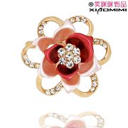 Package mail smiling Korean rose brooch scarf buckle dual brooch women''s brooch clasp shoulder buckle