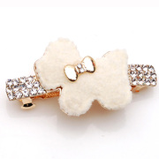 Smiling Korean rhinestones King size special hairpin hair accessories hairpin clip headgear top new horizontal clamp clip jewelry