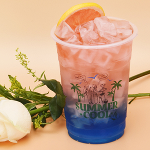 一次性塑料杯1000ml毫升超大cc果汁冷饮料霸王杯网红奶茶杯子带盖