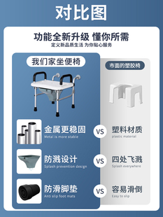 老人蹲厕改坐厕蹲坐两用坐便器蹲改坐马桶蹲便器家用孕妇壁挂式