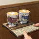 日式复古陶瓷咖啡对杯ins风高脚浓缩杯冰拿铁杯手绘设计感拉花杯