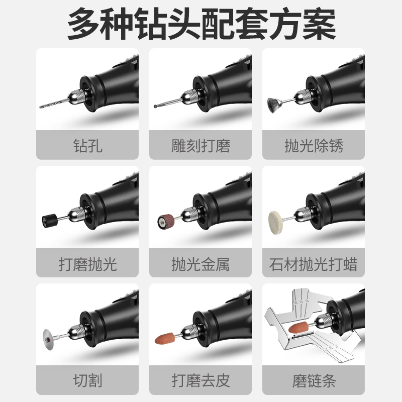 德国KOMAX小电磨机充电式锂电家用多功能电动雕刻手持打磨抛光机