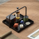 禅意新中式铁艺提篮茶棚桌面茶具收纳盒茶托盘茶具样板间装饰摆件