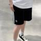 Adidas阿迪达斯三叶草 三条纹男子中腰直筒休闲短裤 IU2337
