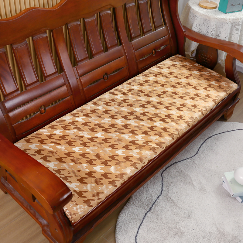 加厚冰丝沙发垫含芯夏季夏天款防滑凉感丝实木红木制长椅沙发坐垫