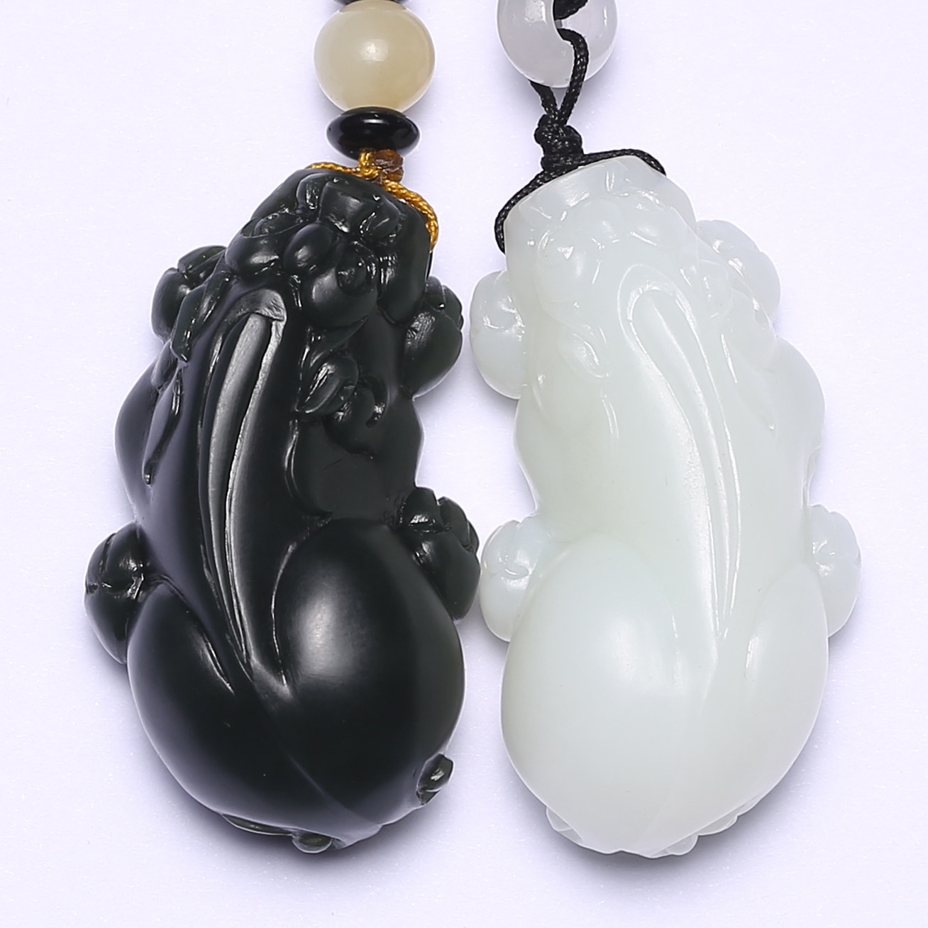 【省级玉雕大师张国军作品】和田玉富贵貔貅挂件一对69.40g