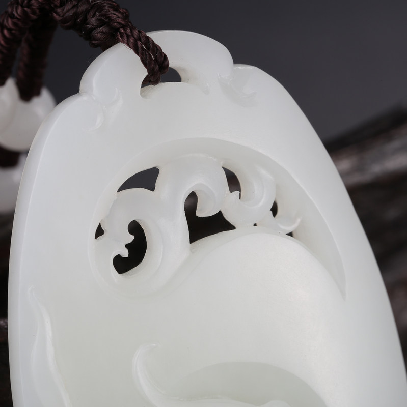 【省级玉雕大师张国军作品】和田玉仿古凤挂件36.81g