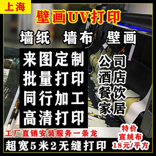 油画布宣绒布墙布来图定做喷绘打印壁画背景墙海报挂画墙纸定制