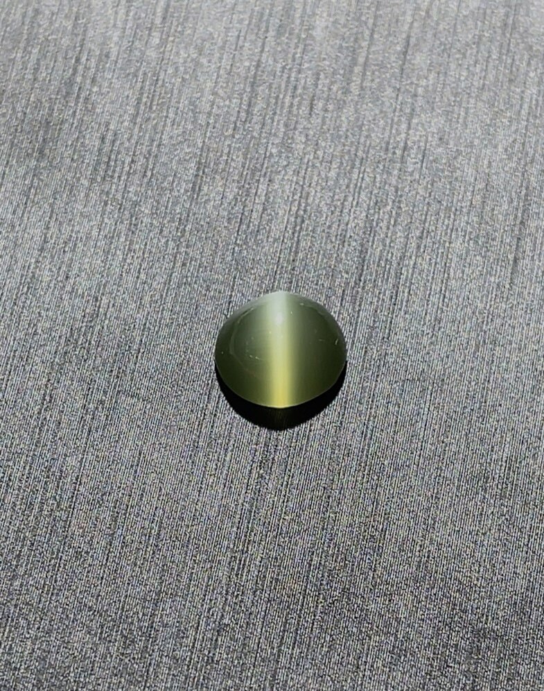 晶体玻璃体超级闪亮一线天宝石光和田玉碧玉猫眼戒面 镶嵌戒指