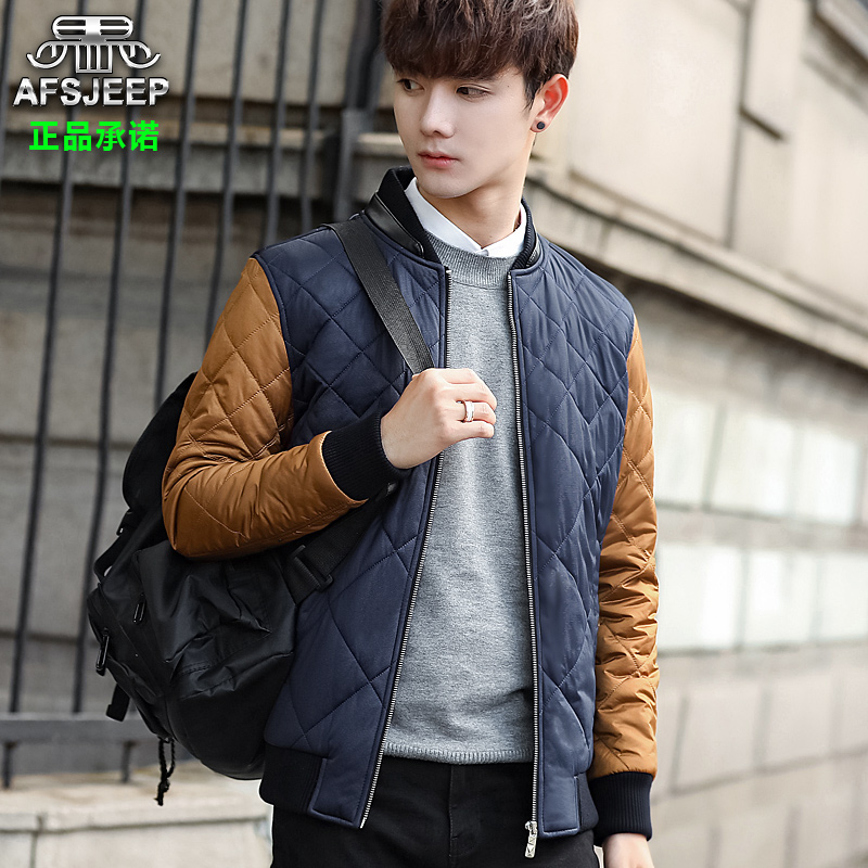 AFS JEEP 戰(zhàn)地吉普 短款寬松棒球領(lǐng)棉服