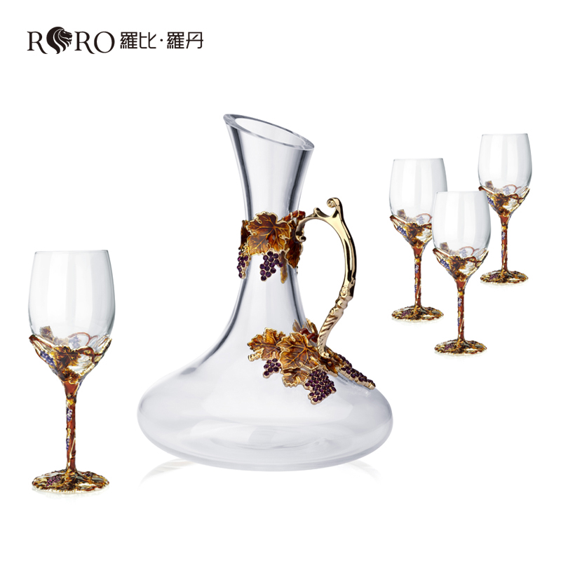 罗比罗丹金色收获水晶玻璃红酒杯醒酒器酒具套装结婚礼物|ruв категории посуда, чайный сервиз, другие - от Buy2taobao.com для оказания профессиональной услуги покупки агента Taobao