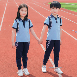 小学生校服夏装英伦学院风儿童班服夏季套装毕业照服装幼儿园园服