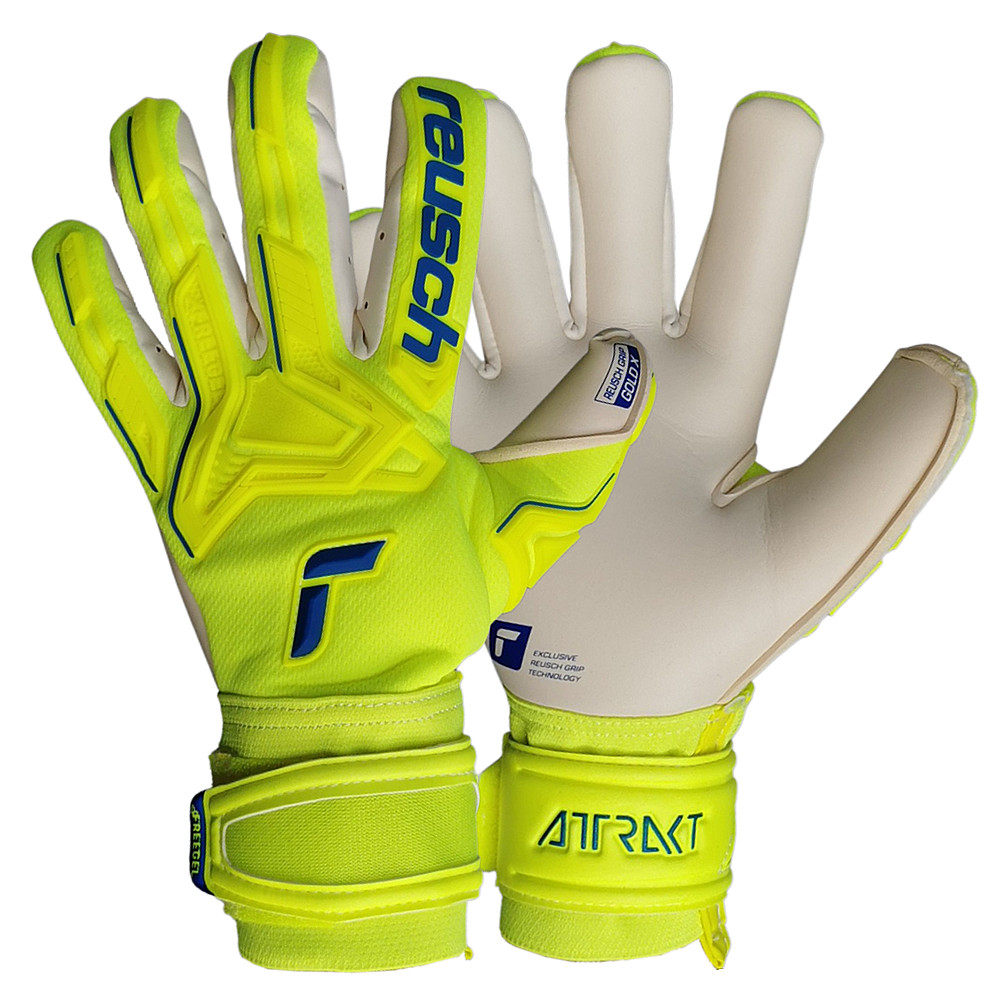 海狼正品炫驰reuschattraktgoldx半管指内缝守门员门将手套