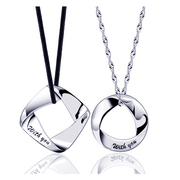 Wing and you couple necklace 925 Silver fashion pendants for men and women together in creative Korean fashion pendant