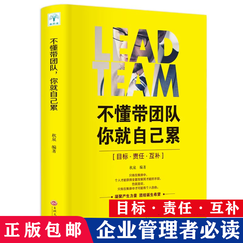 正版包邮 不懂带团队你就自己累 企业管理者高效企业管理员工培训心理学营销销售团队说话技巧人力资源成功励志小说销售技巧