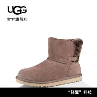 芬迪聯名ugg雪地靴 UGG 女士雪地靴經典平底休閑迷你靴 1013306 芬迪聯名