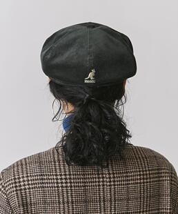 Kangol Cord Spitfire Cap袋鼠新款灯芯绒贝雷帽正反戴男女报童帽