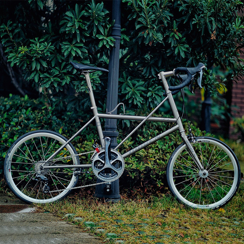 狄云dioren钛合金451/406弯把公路小轮小径变速自行车通勤单车