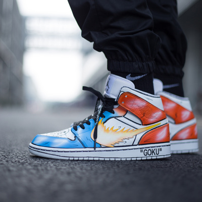 airjordan1aj1middiy龙珠芝加哥手稿定制篮球鞋554724