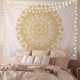 印度挂毯波西米亚挂布曼陀罗背景布卧室瑜伽冥想室打造装饰大画布