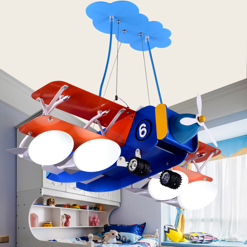 Children's Room Aircraft lights boy Room decorate Cartoon originality led personality aircraft a chandelier Schoolboy bedroom lamps and lanternsin the Decoration main material , Lamps , Chandelier category - from Buy2taobao.com to provide professional Taobao agent buy service