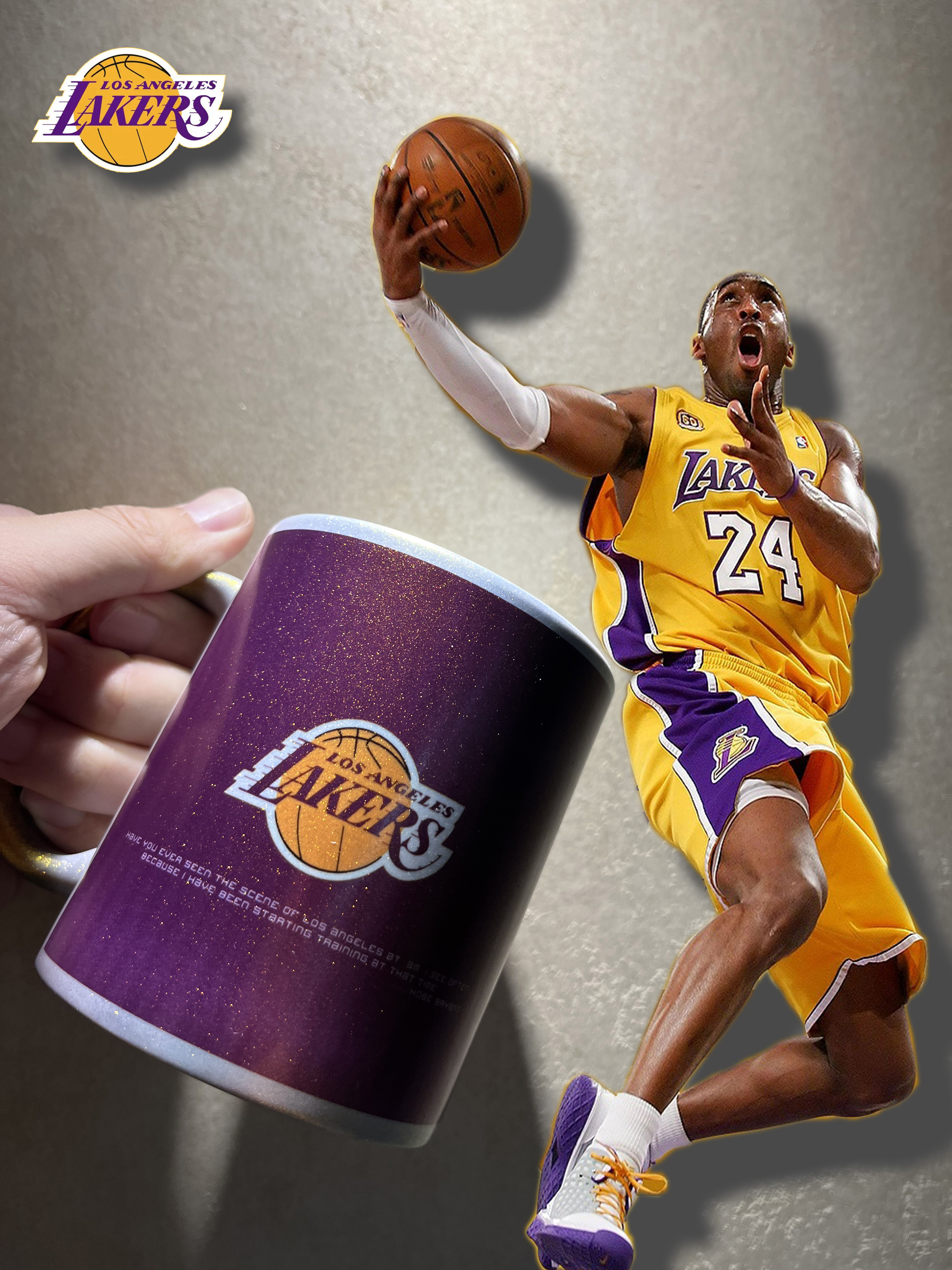 湖人科比马克杯定制陶瓷杯子情侣个性创意印照片遇加热水变色杯