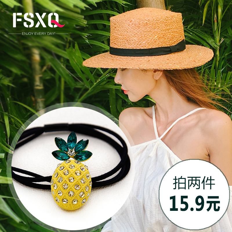 韩式菠萝发圈发绳韩国头绳小清新简约个性头饰发饰扎马尾皮圈皮筋|ruв категории Украшения,ювелирные изделия, шпилька - от Buy2taobao.com для оказания профессиональной услуги покупки агента Taobao