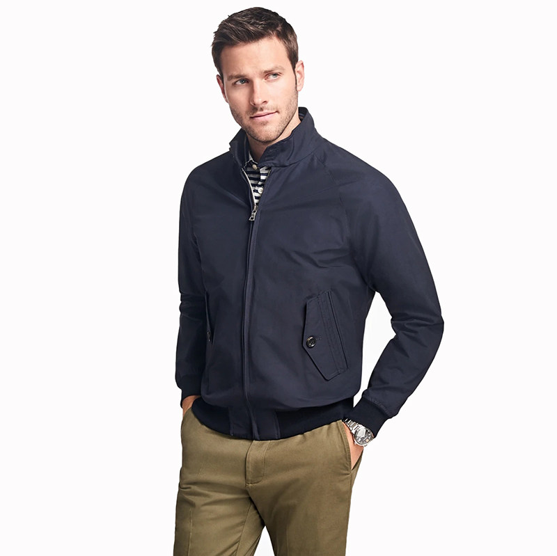 专柜复古夹克brooksbrothers布克兄弟休闲飞行员简约修身男士外套