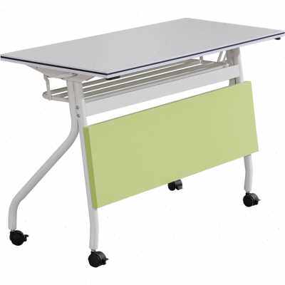 简约办公折叠培训桌拼接组合会议桌长条阅览桌学生辅导班课桌滑轮