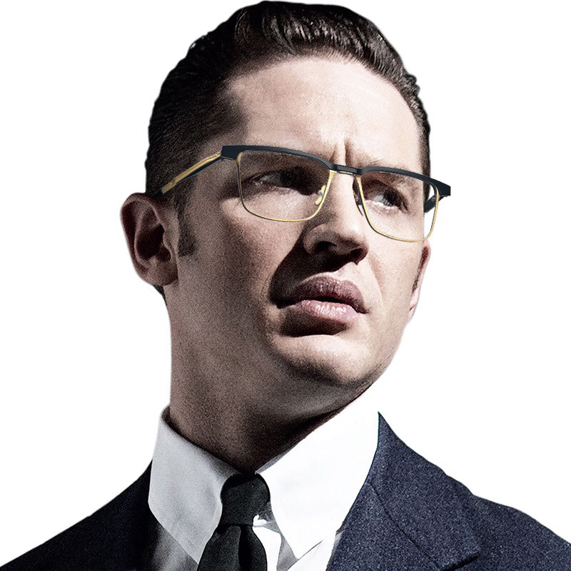 00淘宝新品新款汤姆哈迪传奇西装暴徒同款近视眼镜框男半框可配镜片平