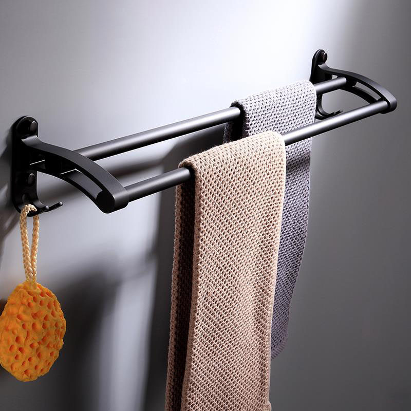 毛巾架太空铝双杆大额优惠券