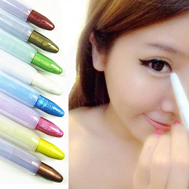 韩国卧蚕笔珠光笔 彩色眼线笔开眼头眼影笔 多色可选防水包邮