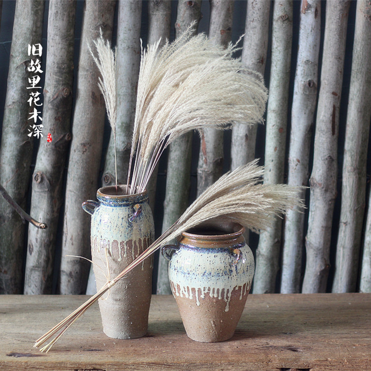 旧故里花木深的优惠券大全—拂尘花小芦苇花供佛文艺唯美家装家饰干花