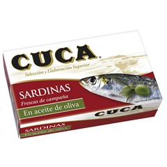 SARDINE西班牙沙丁鱼罐头 进口原装海鲜罐头 原味橄榄油浸泡 120g