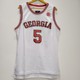 5号爱德华兹球衣 Edwards佐治亚大学复古刺绣美式篮球服运动背心