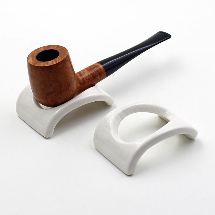 烟斗实用工具便携式拱形陶瓷烟斗架单斗架（没有烟斗）