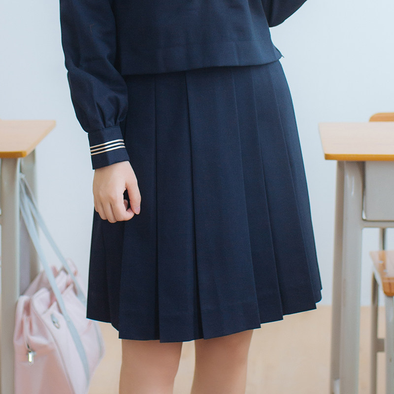 【梗豆家】6色选前箱褶裙优等生制服 好评好店