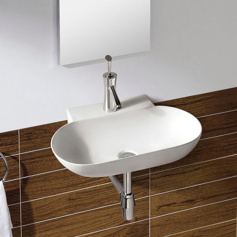 品领挂墙式台盆洗手盆 卫生间洗脸盆陶瓷洗脸池 阳台小户型简易