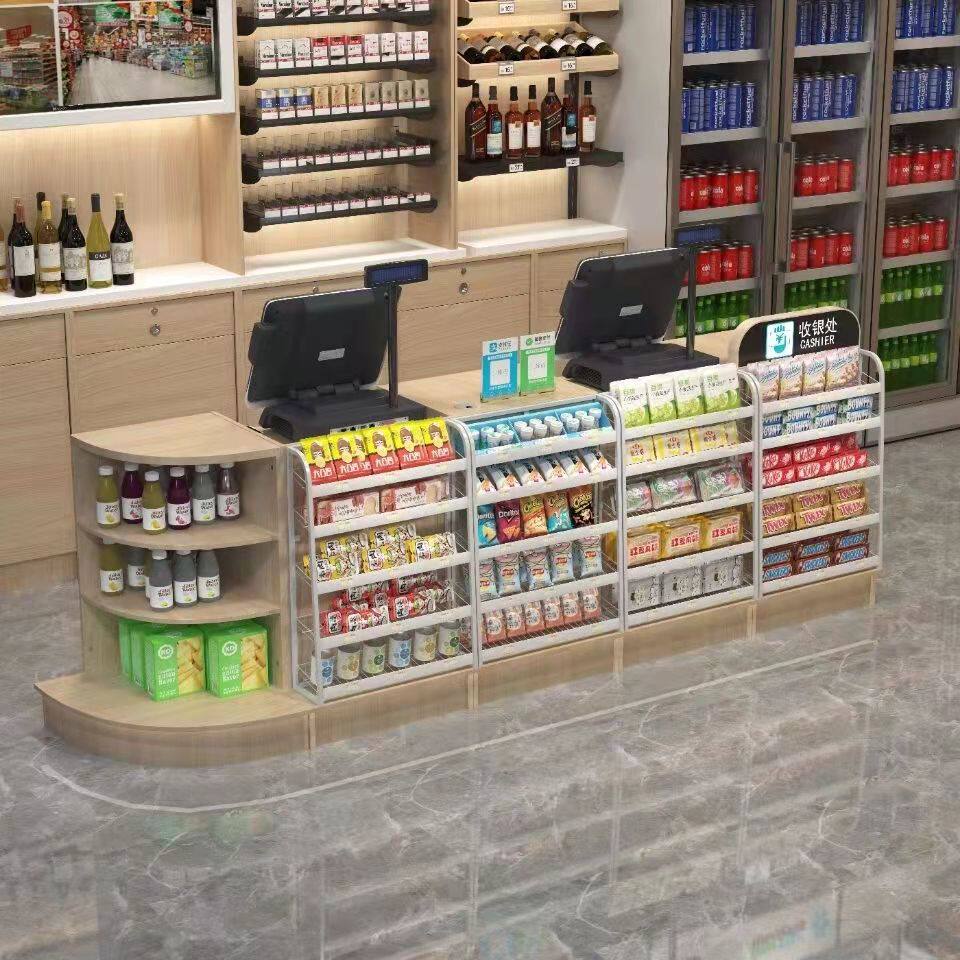 超市置物架口香糖展示架便利店收银吧台前小卖部零食小商品陈列架
