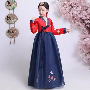 朝鲜服族女童少数民族服装儿童韩服延吉传统舞蹈服饰母女装朝鲜族