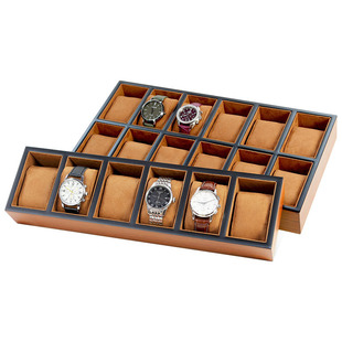 高档木质手表展示盘珠宝首饰柜台陈列托盘看货盘腕表直播道具现货