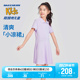 【凉感速干】斯凯奇女童连衣裙POLO领夏季新款儿童运动透气短裙