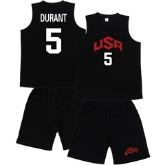 USA美国梦十梦之队球衣 杜兰特5号篮球服套装 定做加肥大码儿童号