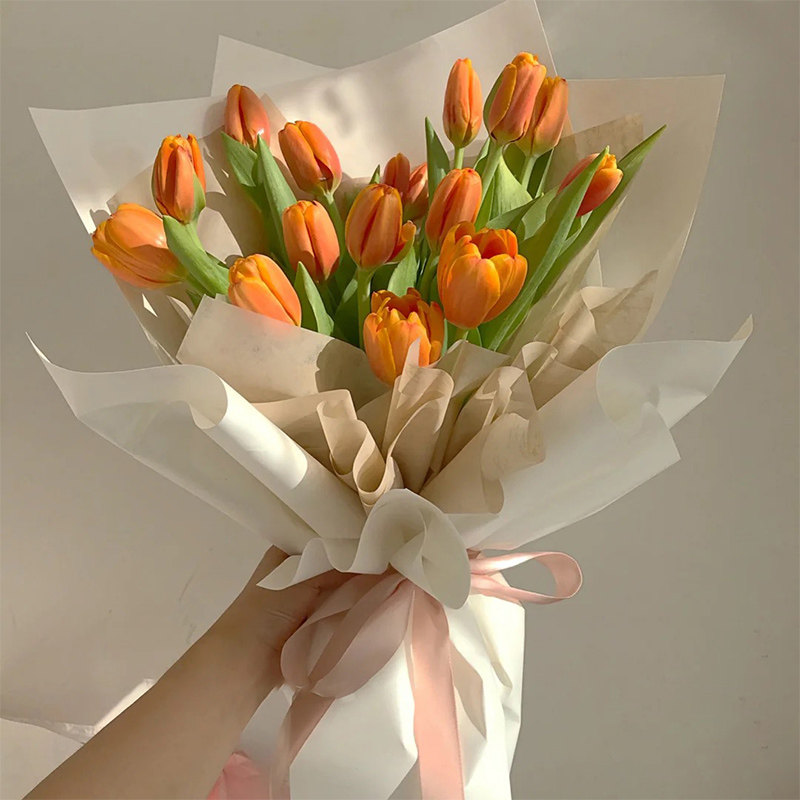 上海鲜花速递同城郁金香花束生日南京深圳杭州长沙青岛送花店上门
