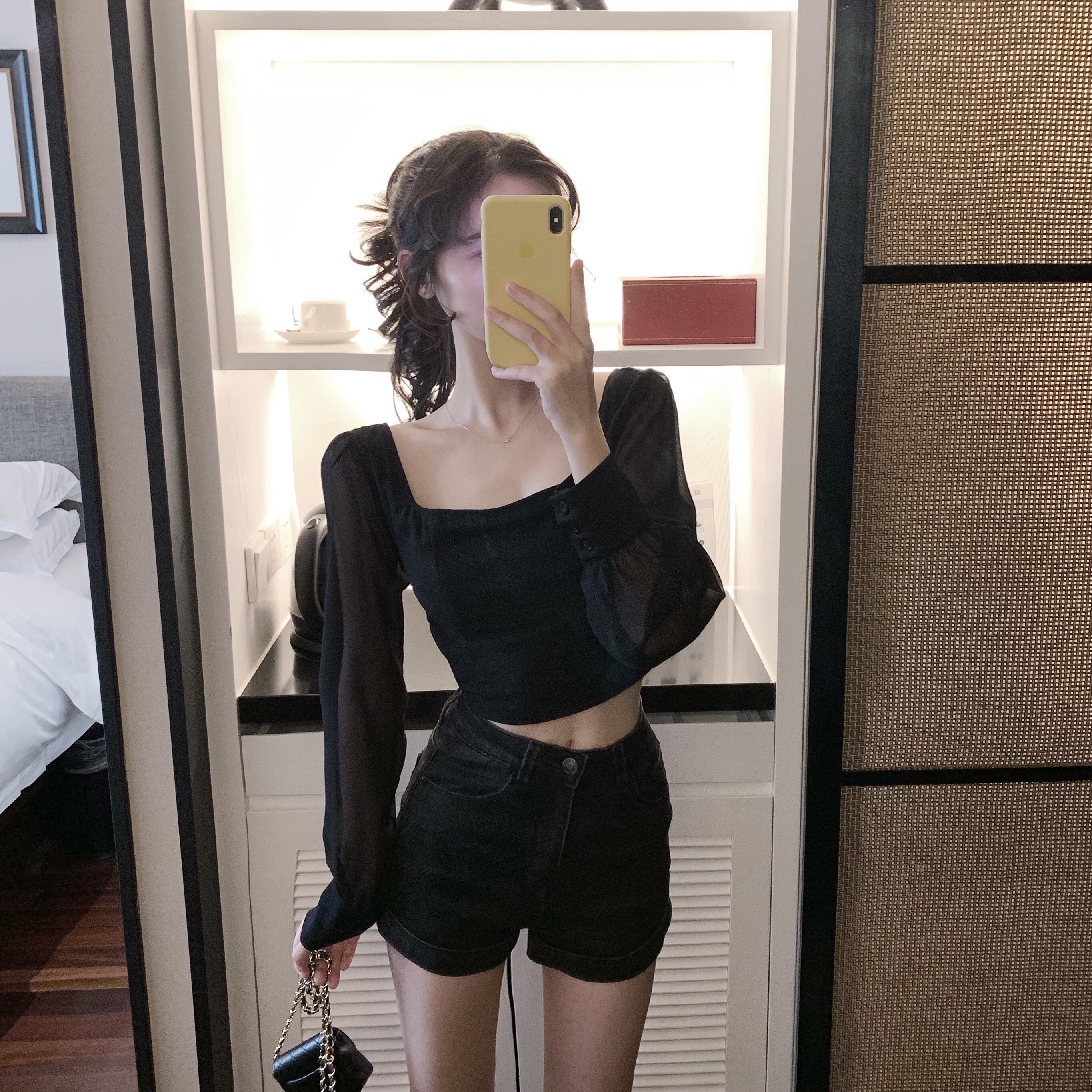 特价夏装雪纺长袖女上衣 薄款