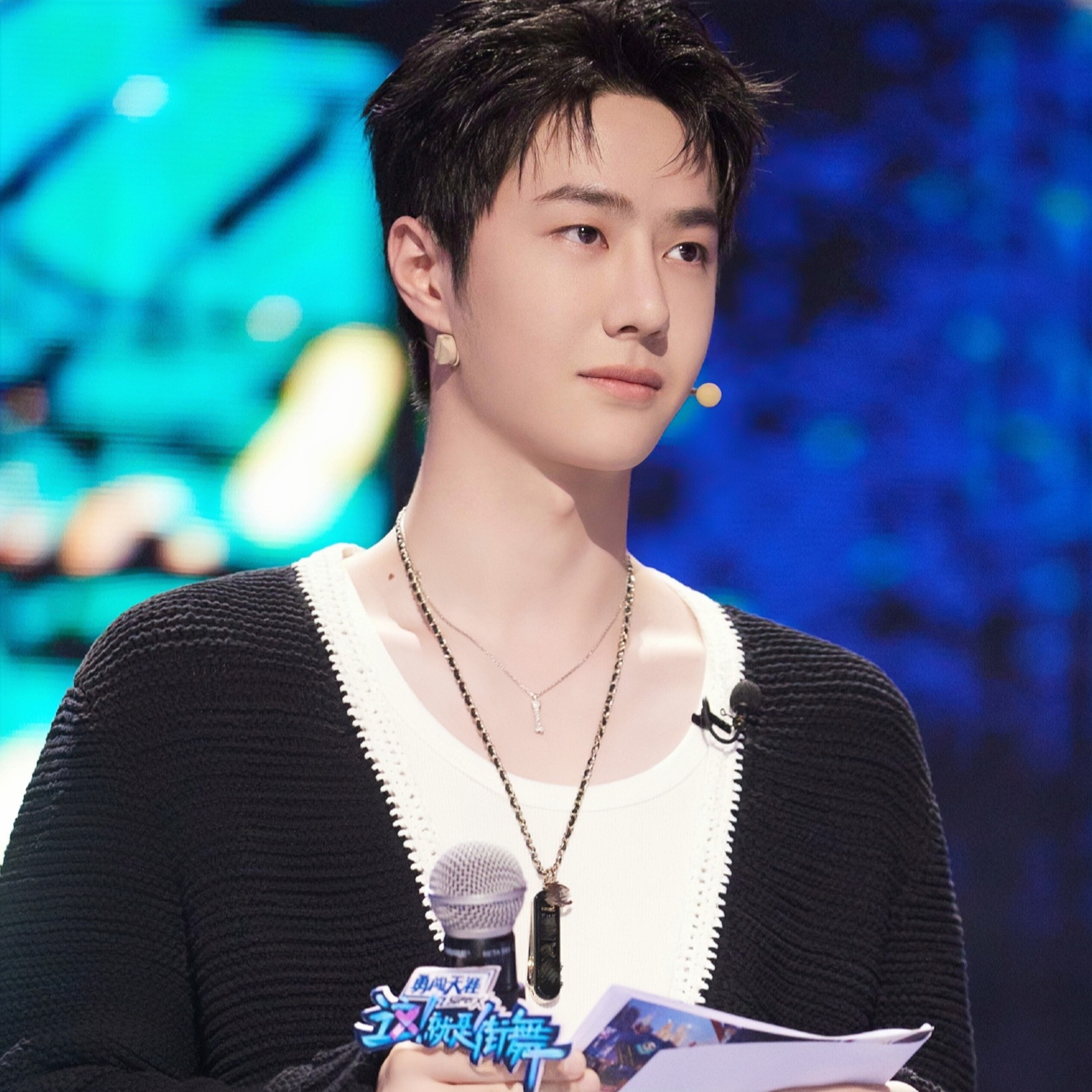 原版这就是街舞5王一博同款项链字母吊坠银饰嘻哈项链挂饰男女潮