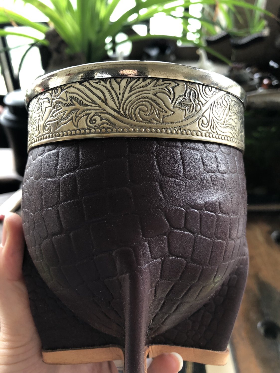 现货 阿根廷纯手工制作牛皮马黛茶杯 葫芦杯 三款