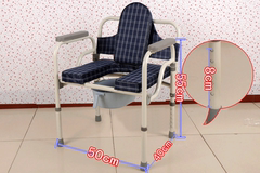 加厚钢管/座便椅老人座便器坐便椅 孕妇坐便椅高度可调移动盆便椅
